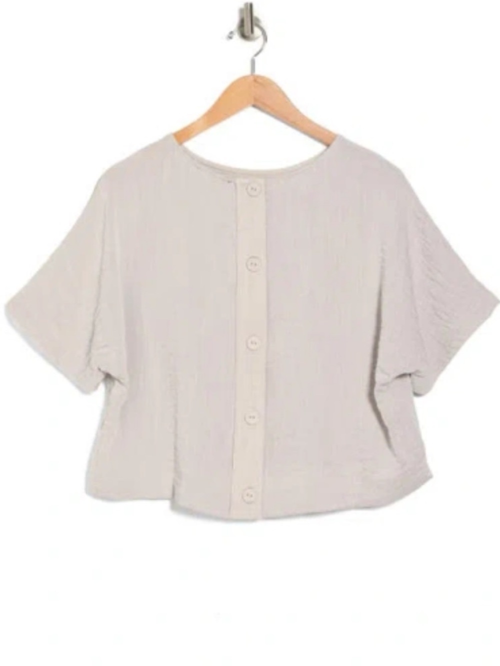 Adrianna Papell Crinkle Boxy
Crop T-shirt Size M